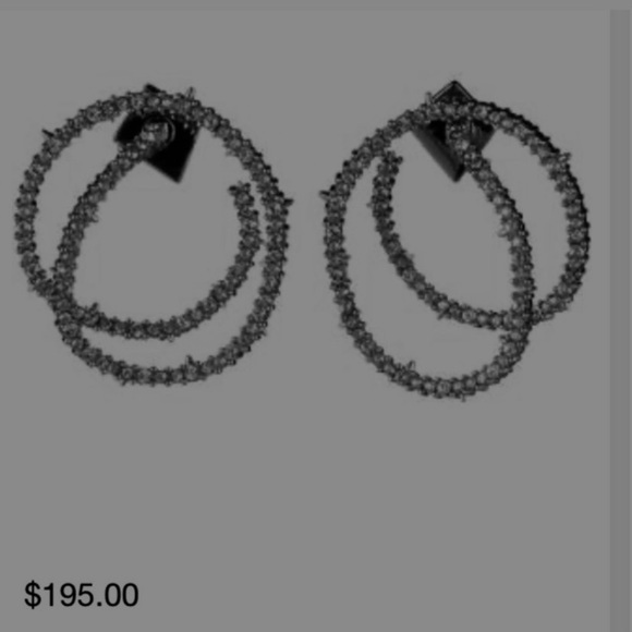 Alexis Bittar Noire Black Crystal Coiled Gold Thorn Orbiting Post Earrings - Picture 11 of 16